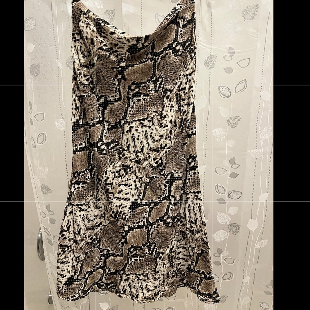 Snake skin She + Sky midi skirt